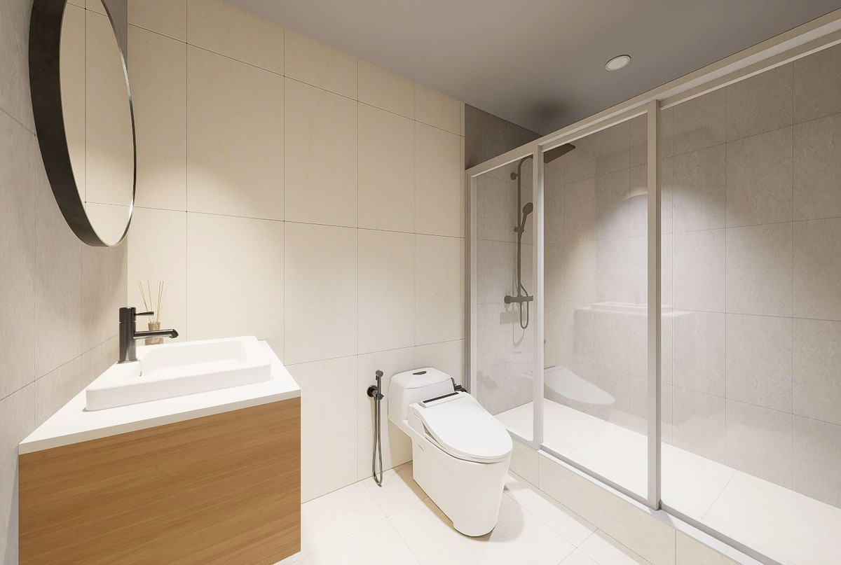 For SaleCondoPattanakan, Srinakarin : Introducing a new model, size 67 sq m, close to the BTS only 150 meters, 2 bedroom, 1 bathroom condo.