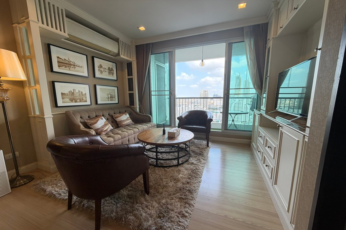 CondoSathorn, Narathiwat : 🔥 For Sale - Rent !! Rhythm Sathorn, 2 bedroom, 2 bathroom, River view, high floor 26++, North Facing!!🔥Code C20260300025 furnished, ready to move in, Special Deal!!📣📣