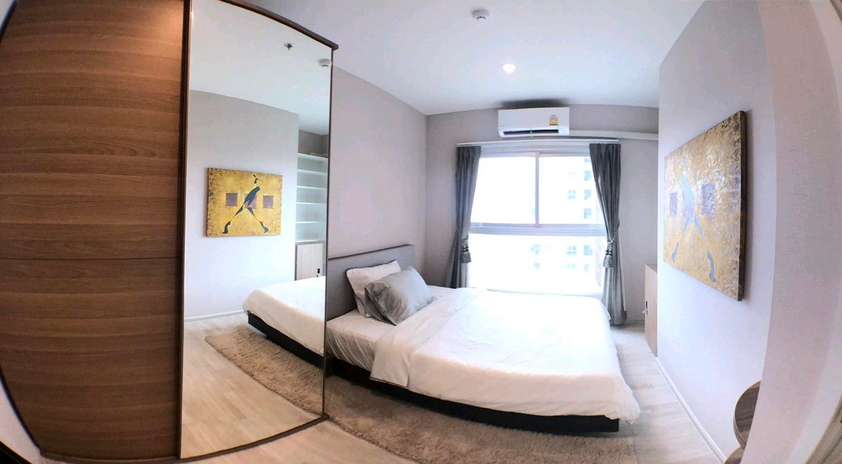 For RentCondoRama9, Petchburi, RCA : For rent: Plum Condo Airport Link Ramkhamhaeng | Beautiful room, open view, can walk to ARL.