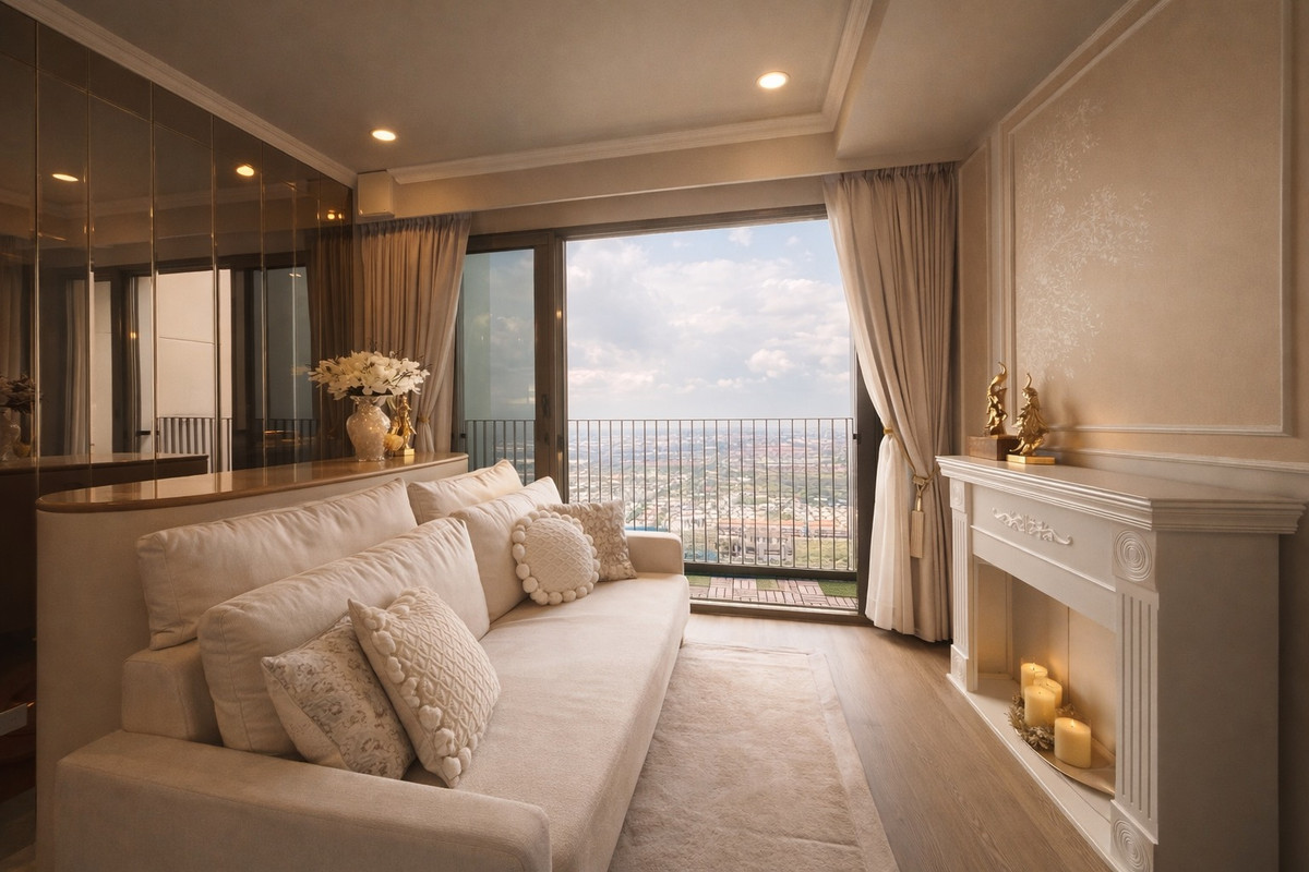 ให้เช่าคอนโดบางนา แบริ่ง ลาซาล : 🌳 Whizdom The Forestias (Destinai) | 2ห้องนอน 2น้ำ (ครัวปิด) บางนา กม.7