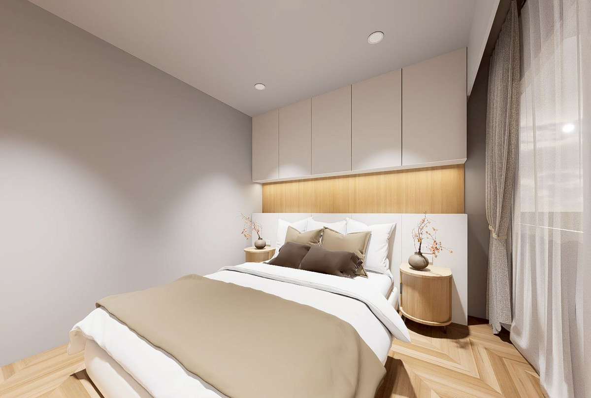 For SaleCondoPattanakan, Srinakarin : Introducing a new model, size 67 sq m, close to the BTS only 150 meters, 2 bedroom, 1 bathroom condo.