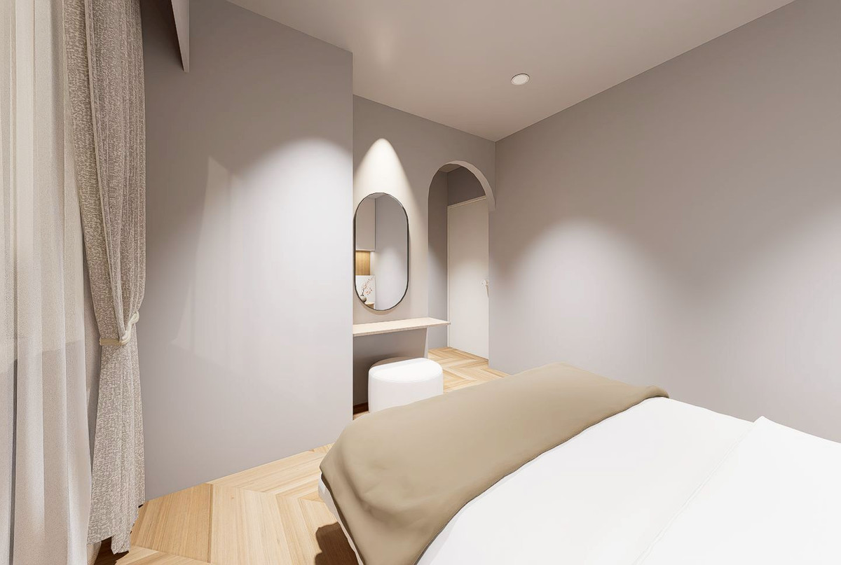 For SaleCondoPattanakan, Srinakarin : Introducing a new model, size 67 sq m, close to the BTS only 150 meters, 2 bedroom, 1 bathroom condo.