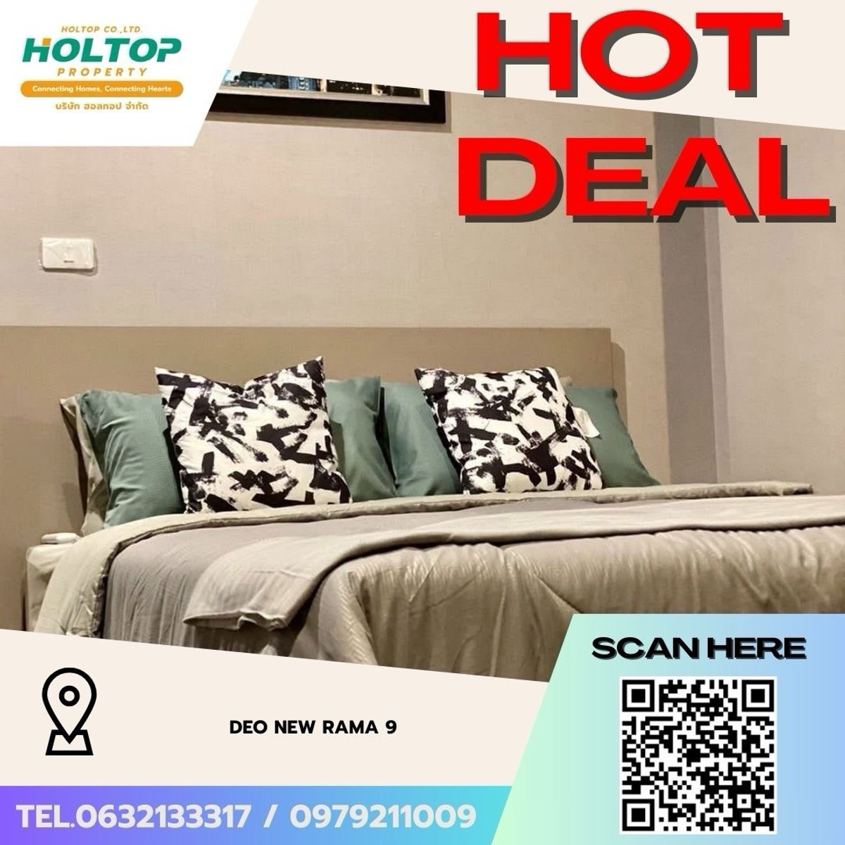 ให้เช่าคอนโดพระราม 9 เพชรบุรีตัดใหม่ RCA : #Z5042💥 180369 🔥ให้เช่าคอนโด Ideo New Rama 9 (รหัสเดิม Z4721)