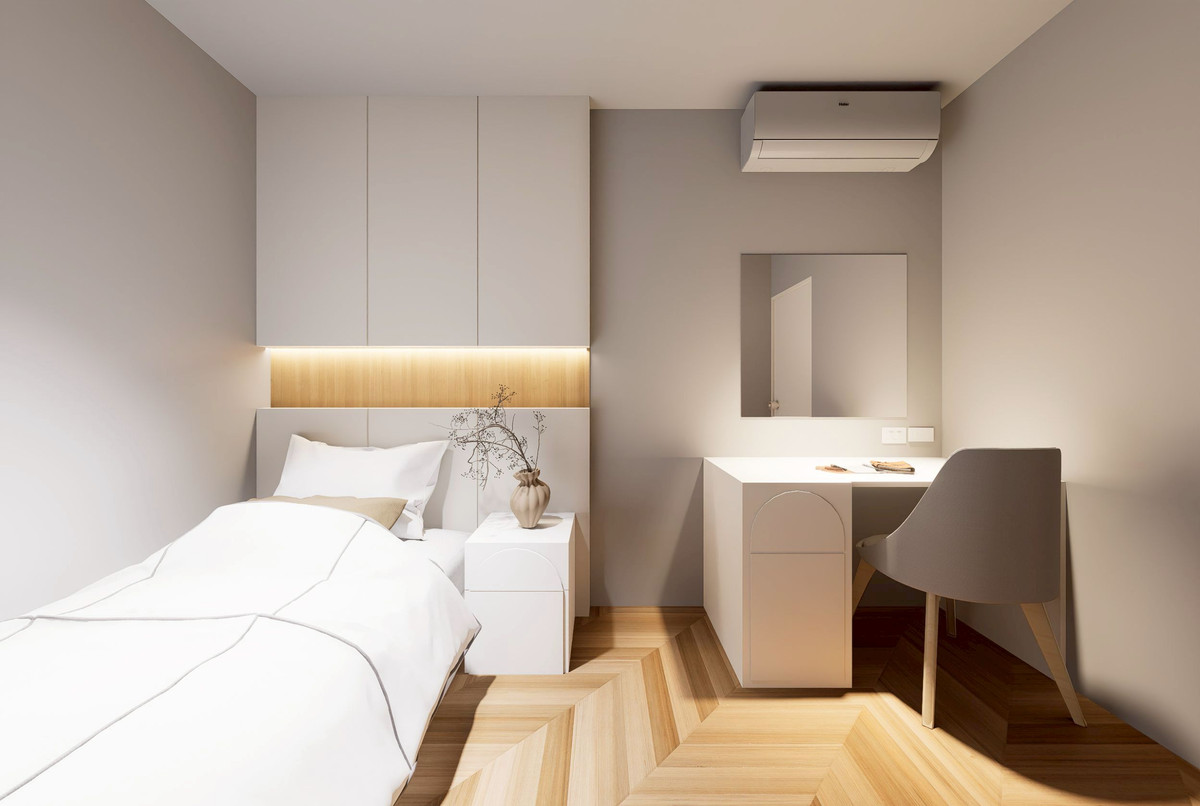 For SaleCondoPattanakan, Srinakarin : Introducing a new model, size 67 sq m, close to the BTS only 150 meters, 2 bedroom, 1 bathroom condo.