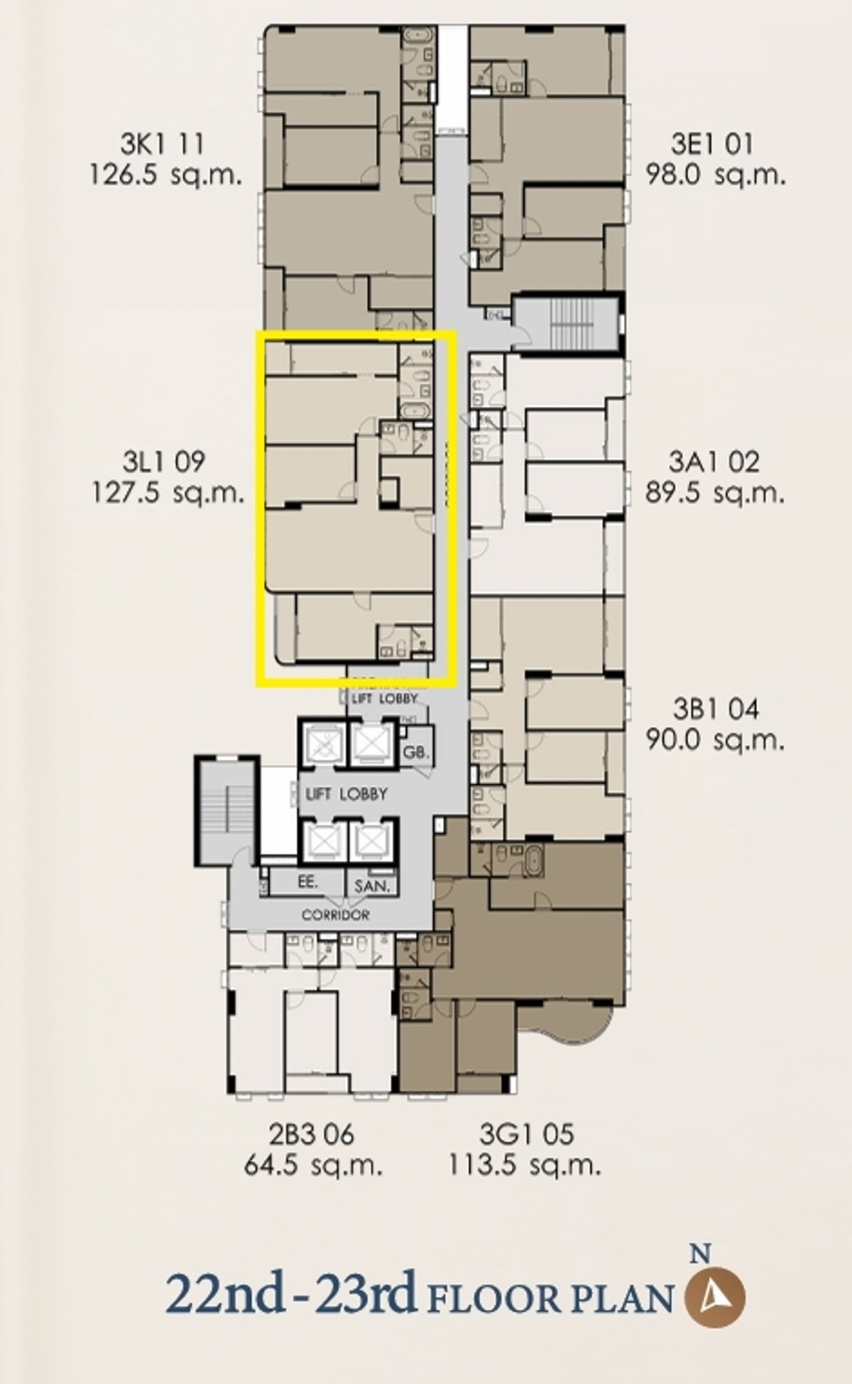 Sale DownCondoSukhumvit, Asoke, Thonglor : Supalai Elite Sukhumvit 39 / 外国份额 /3 Bed 3 Bath 127.5 sqm High floor