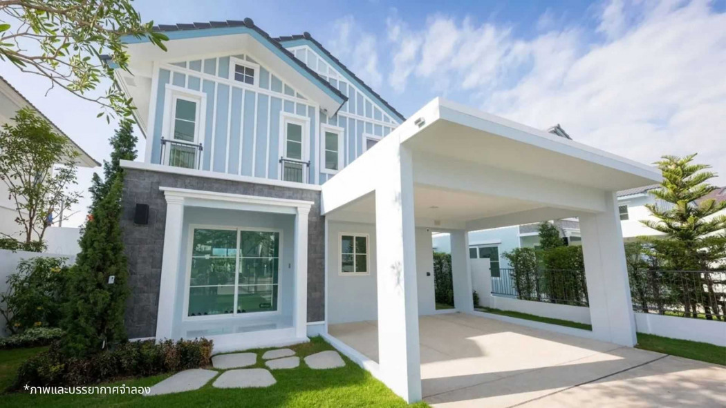 For SaleHouseSamut Prakan,Samrong : Single house for sale, Villaggio 2 Srinakarin-Bangna, 137 sq m, 53 sq wah, near Mega Bangna.