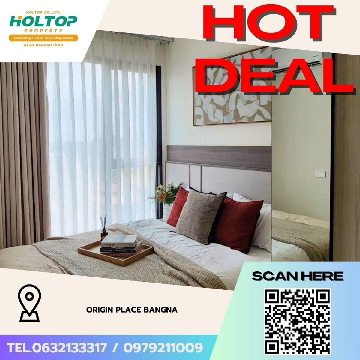 For RentCondoBangna, Bearing, Lasalle : #Z5045💥 180369 🔥Condo for rent Origin Place Bangna