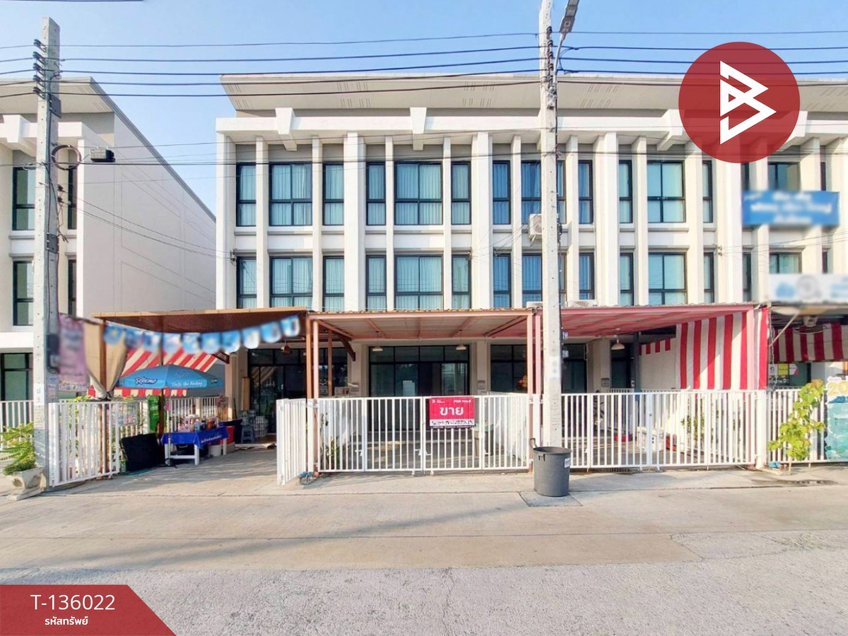 For SaleShop HouseSamut Prakan,Samrong : 3-story commercial building for sale, Benyarat Ville Sukhumvit-Bangpu Village 83 (Benyarat Ville Sukhumvit-Bangpu 83)Samut Prakan