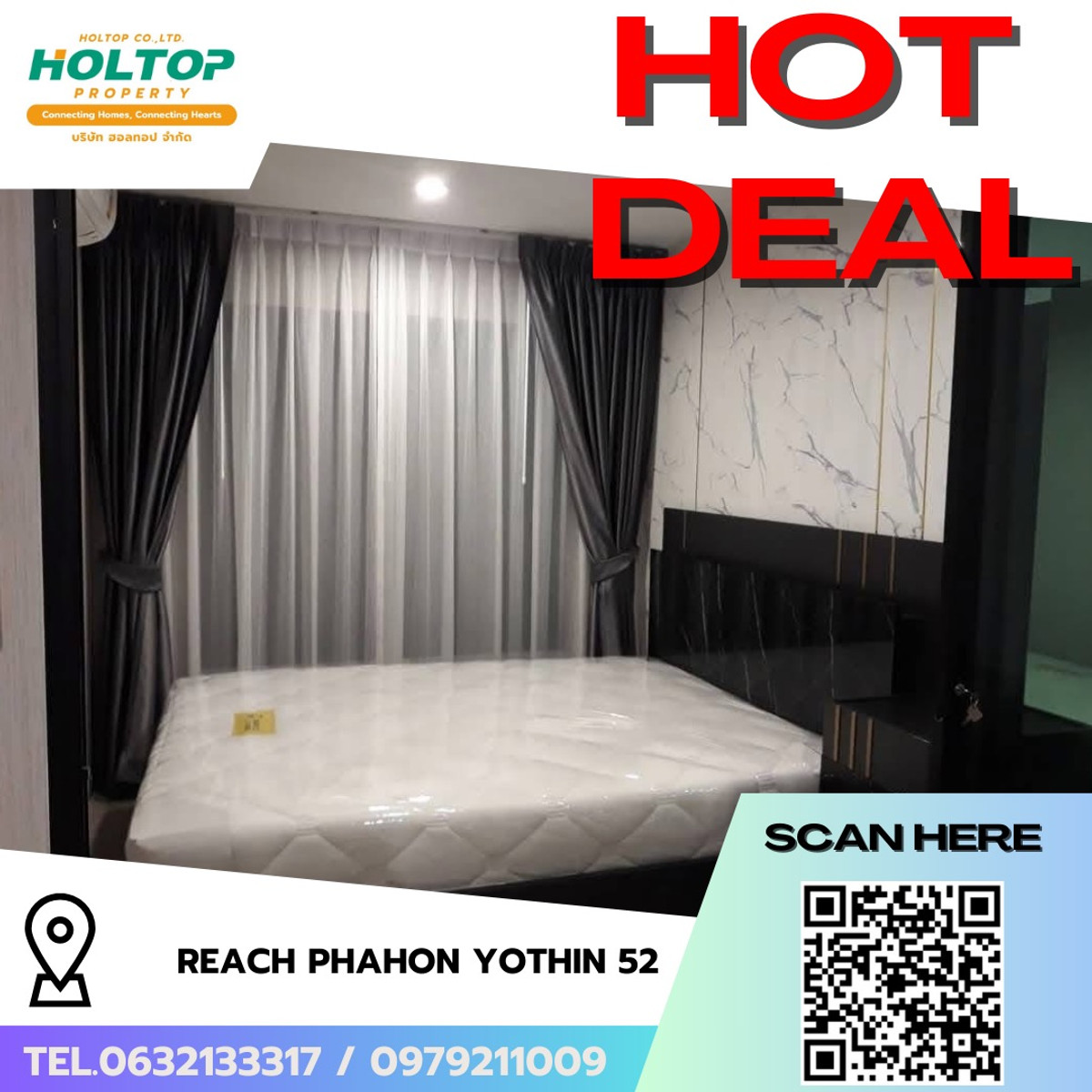 For RentCondoVipawadee, Don Mueang, Lak Si : #R9643 🎉 180369 Condo for rent: REACH Phahon Yothin 52 (Previous code R3612)