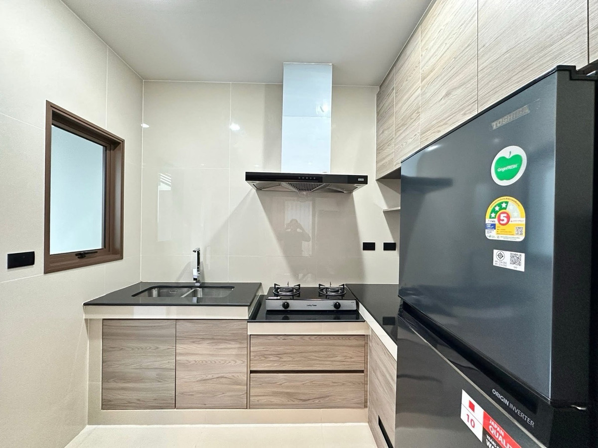 For RentHousePattanakan, Srinakarin : For rent 📍Burasiri Krungthep Kreetha, 4 bedrooms, 4 bathrooms, fully furnished, ready to move in🔆