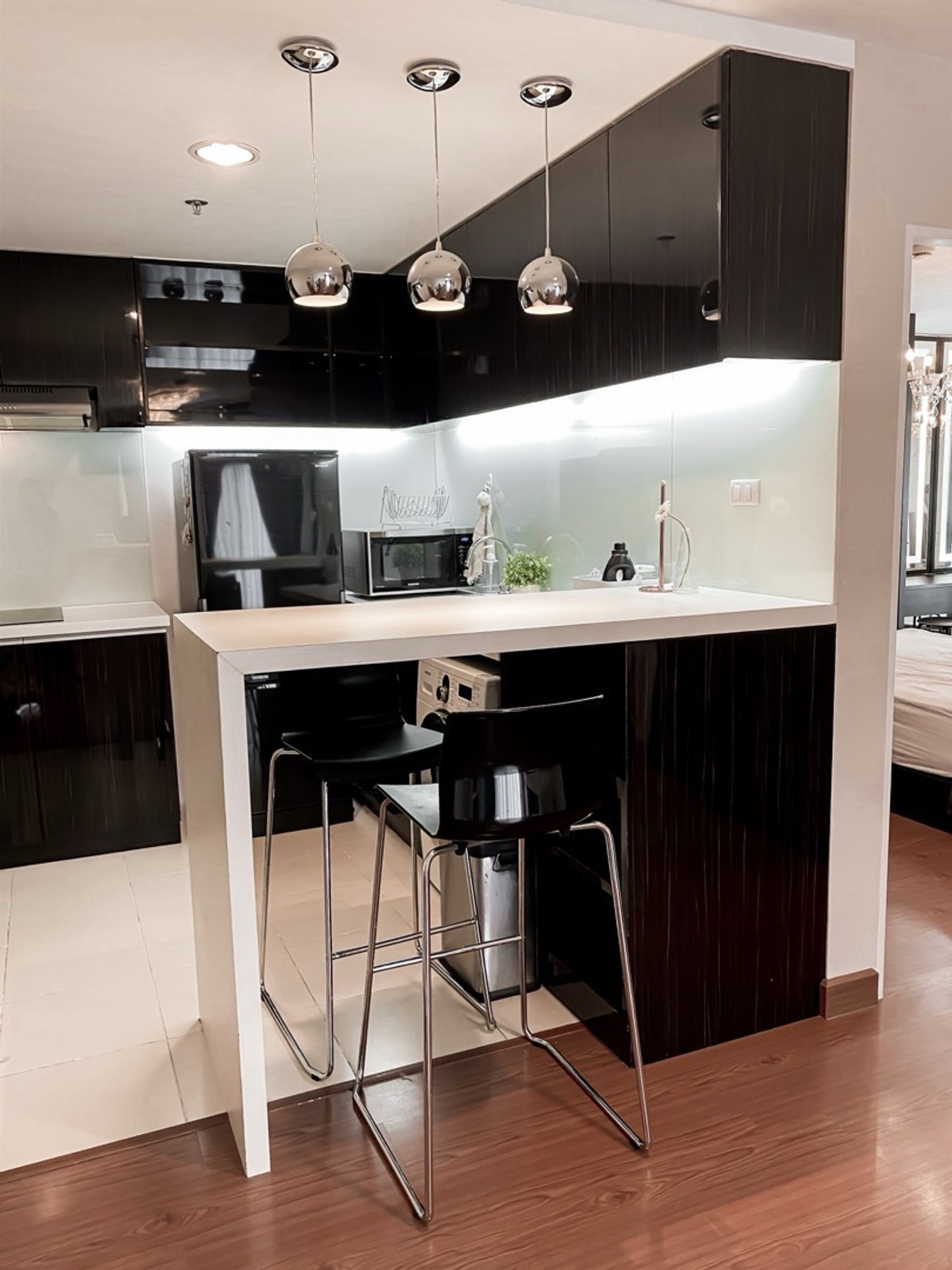 For RentCondoRama9, Petchburi, RCA : 🔥For Rent Now🔥 Belle Grand Rama 9, large 2-bedroom unit, near MRT Rama 9, fully furnished, ready to move in, city view, high floor, near Central Rama 9.