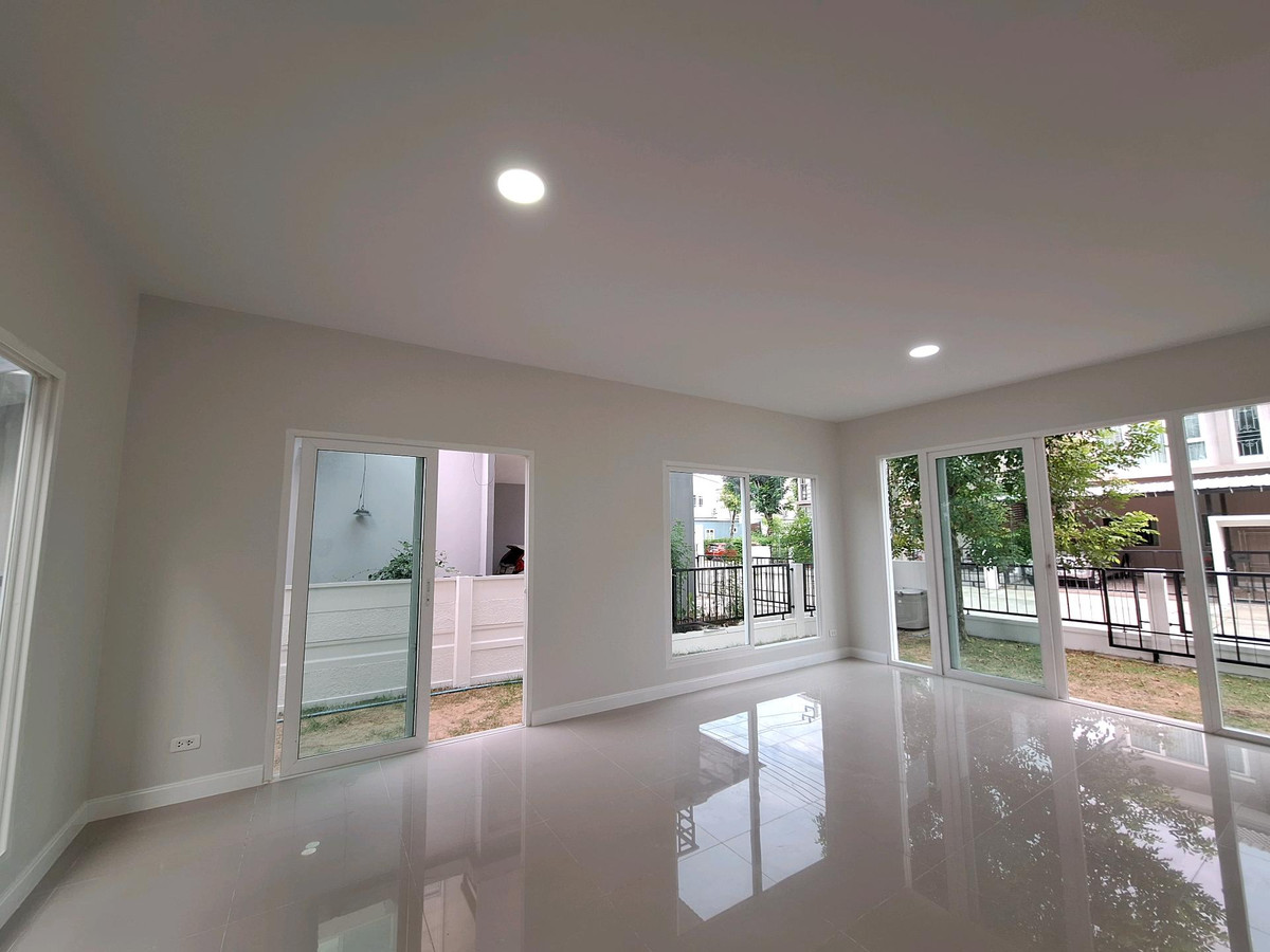 For SaleHouseRathburana, Suksawat : Single house for sale in Suksawat, beginning of the project, 50.4 sq m, 4 bedrooms, near Rama 3 | Q District Suksawat, there is a bedroom on the ground floor.