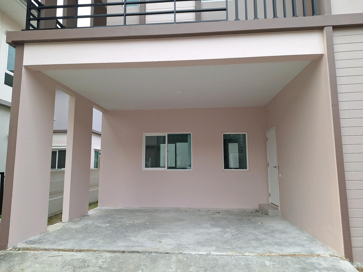 For SaleHouseRathburana, Suksawat : Single house for sale in Suksawat, beginning of the project, 50.4 sq m, 4 bedrooms, near Rama 3 | Q District Suksawat, there is a bedroom on the ground floor.