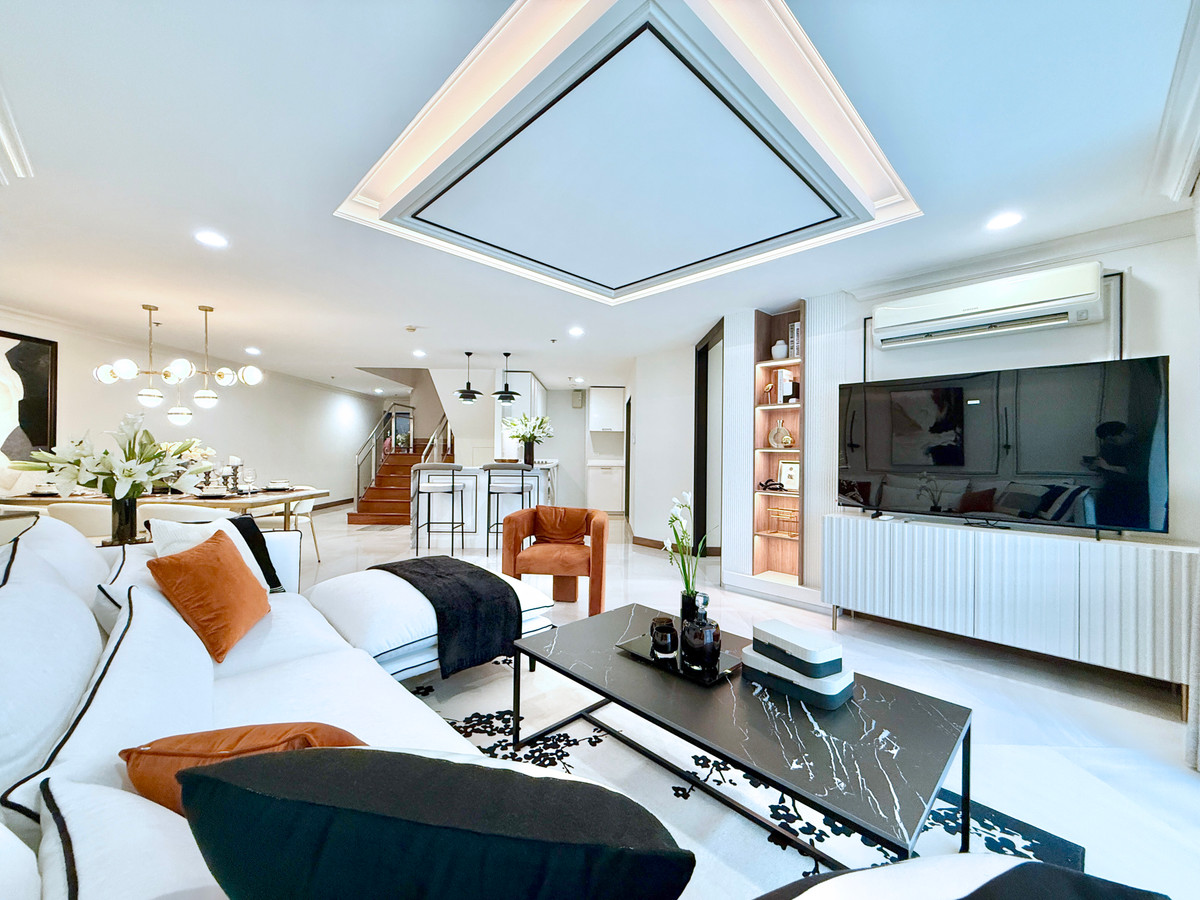 ขายคอนโดพระราม 9 เพชรบุรีตัดใหม่ RCA : 🚀 Belle Grand พระราม9 - 219ตรม. Duplex Penthouse 4นอน4น้ำ5ที่จอดรถ แต่งใหม่ พร้อมอยู่ 092-545-6151 (ทีม)