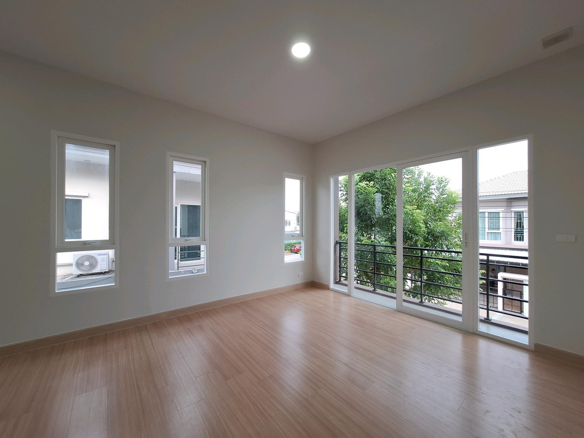 For SaleHouseRathburana, Suksawat : Single house for sale in Suksawat, beginning of the project, 50.4 sq m, 4 bedrooms, near Rama 3 | Q District Suksawat, there is a bedroom on the ground floor.