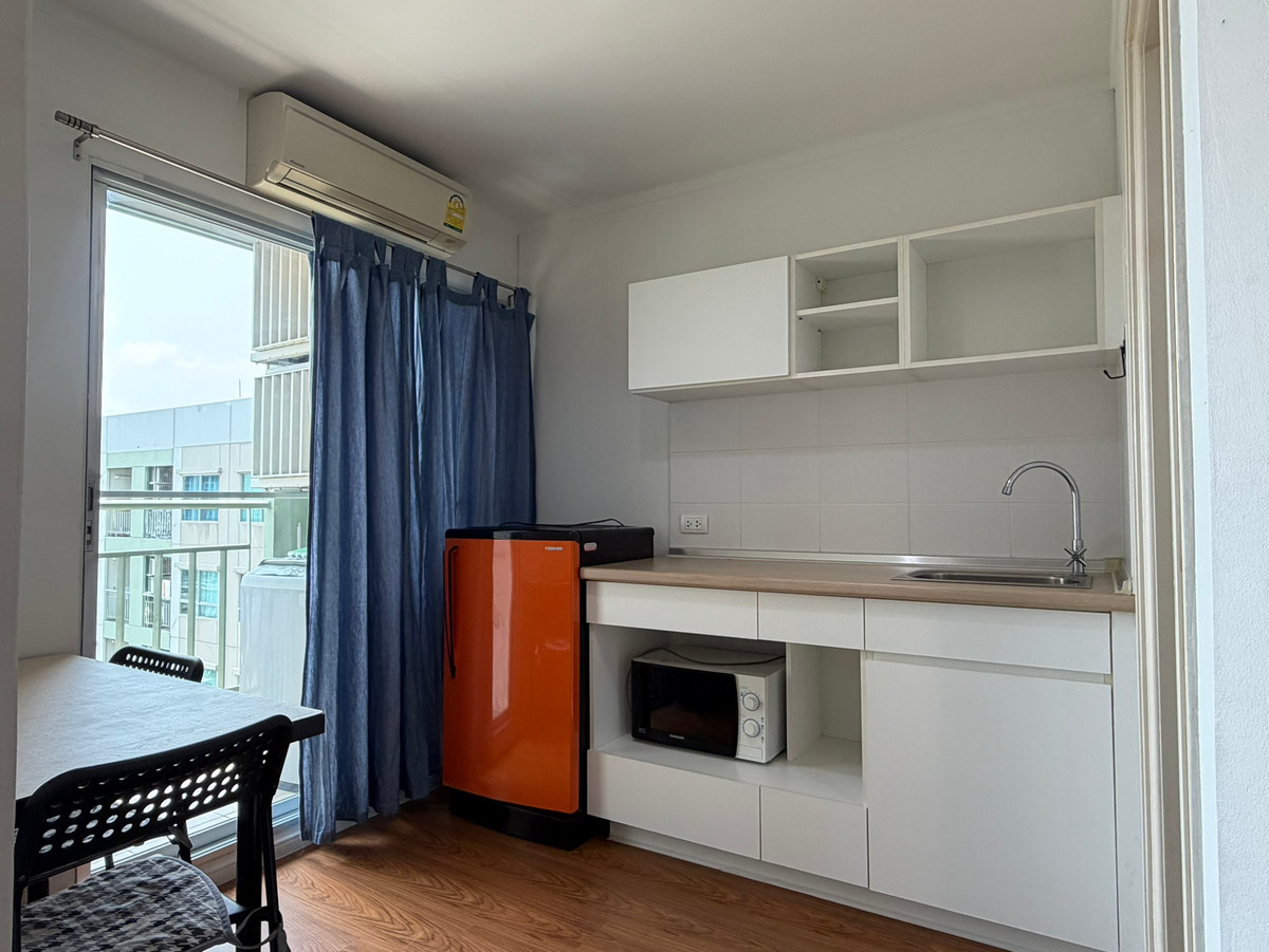 For SaleCondoRama9, Petchburi, RCA : Urgent sale!! Lumpini Park Rama 9-Ratchada, room 26 sq m, Building A, Floor 12A, separate private room. Suitable for staying alone.