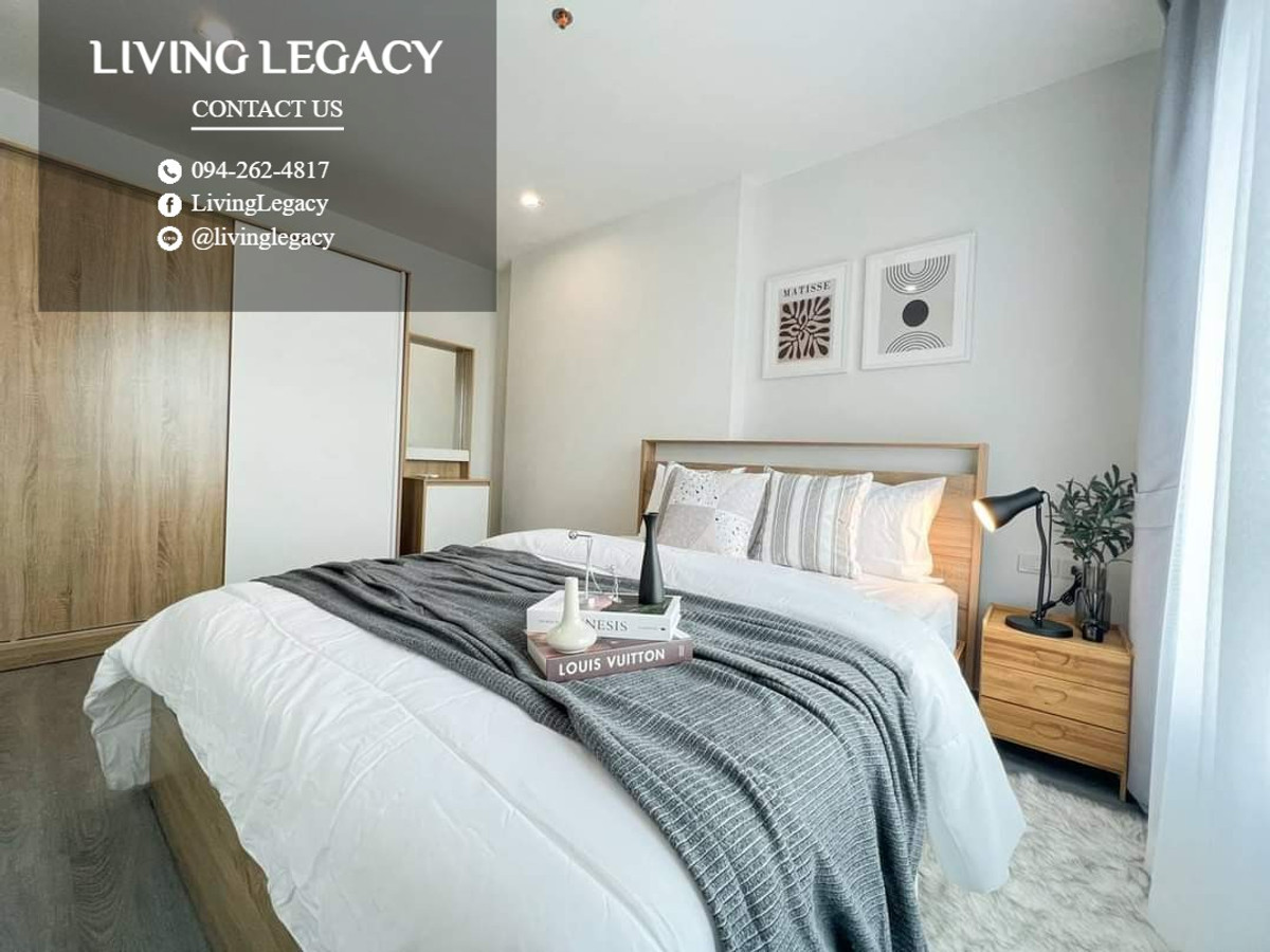 ให้เช่าคอนโดพัฒนาการ ศรีนครินทร์ : SJ7W2B ให้เช่าคอนโด Rich Park @ Triple Station 29 ตร.ม. ชั้น 34 line id : @livinglegacy