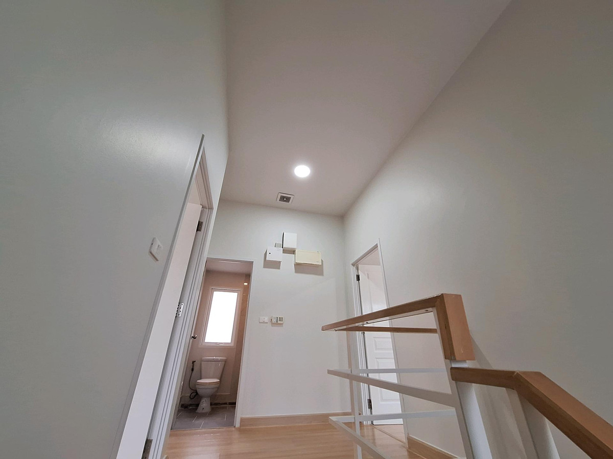 For SaleHouseRathburana, Suksawat : Single house for sale in Suksawat, beginning of the project, 50.4 sq m, 4 bedrooms, near Rama 3 | Q District Suksawat, there is a bedroom on the ground floor.