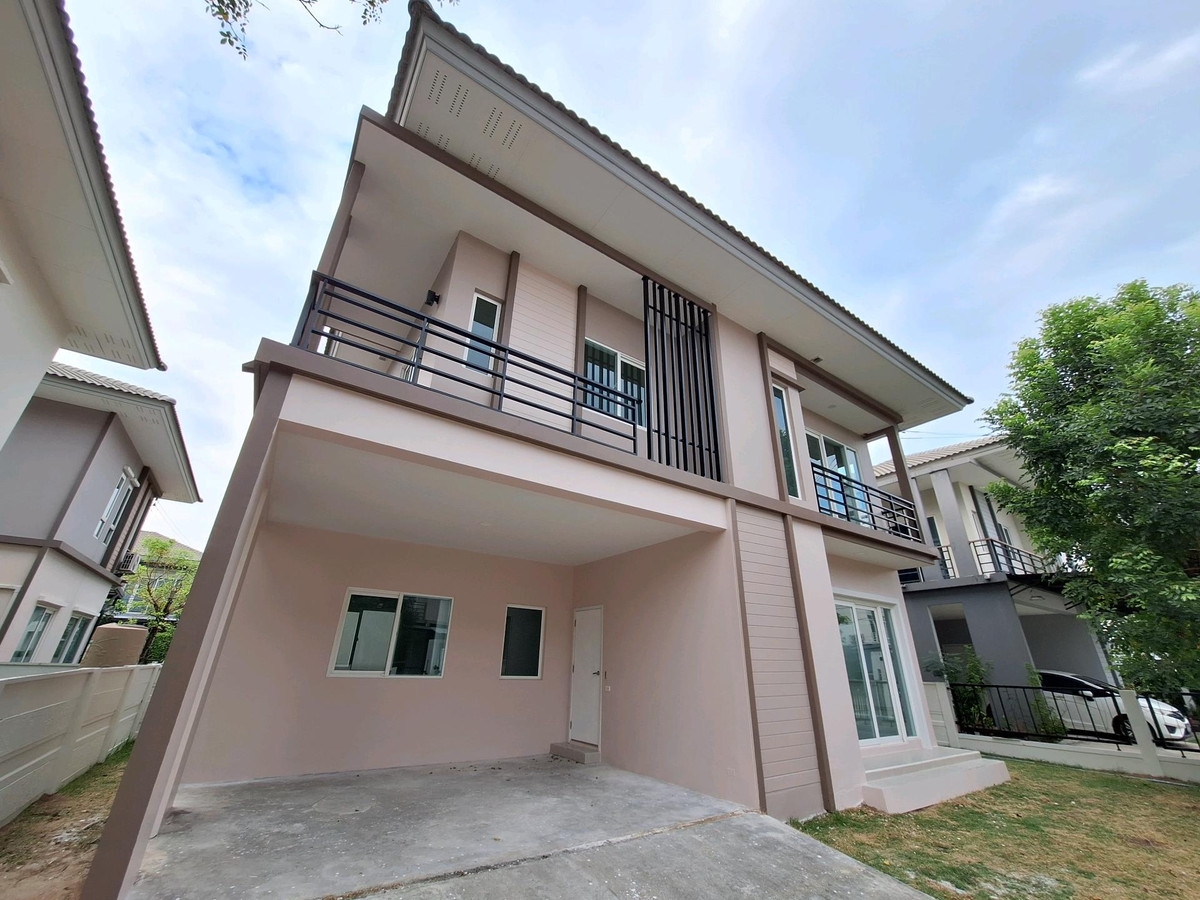 For SaleHouseRathburana, Suksawat : Single house for sale in Suksawat, beginning of the project, 50.4 sq m, 4 bedrooms, near Rama 3 | Q District Suksawat, there is a bedroom on the ground floor.