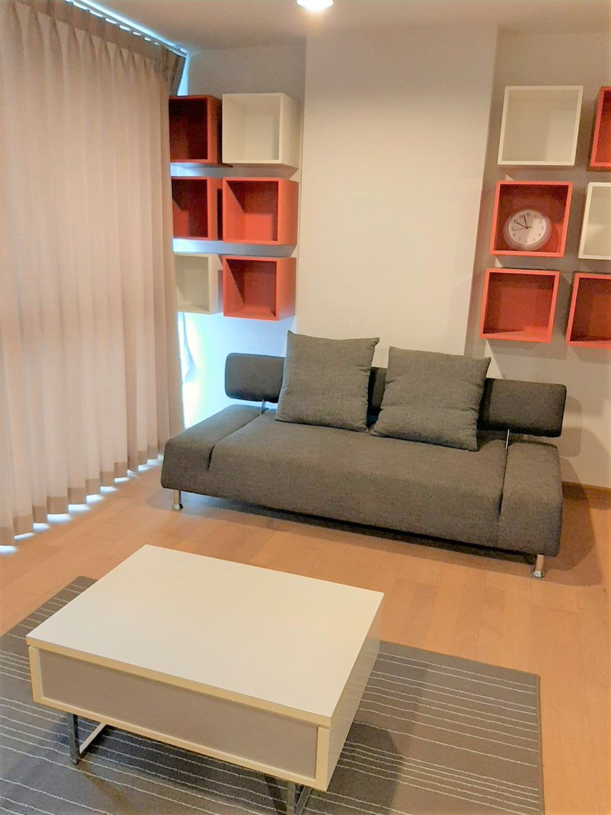 For RentCondoOnnut, Udomsuk : Condo for rent Bangkok Feliz Sukhumvit 69 Price 23,000 Baht Size 75 Sqm.Bedroom 1 (Conner)Floor 7 View City