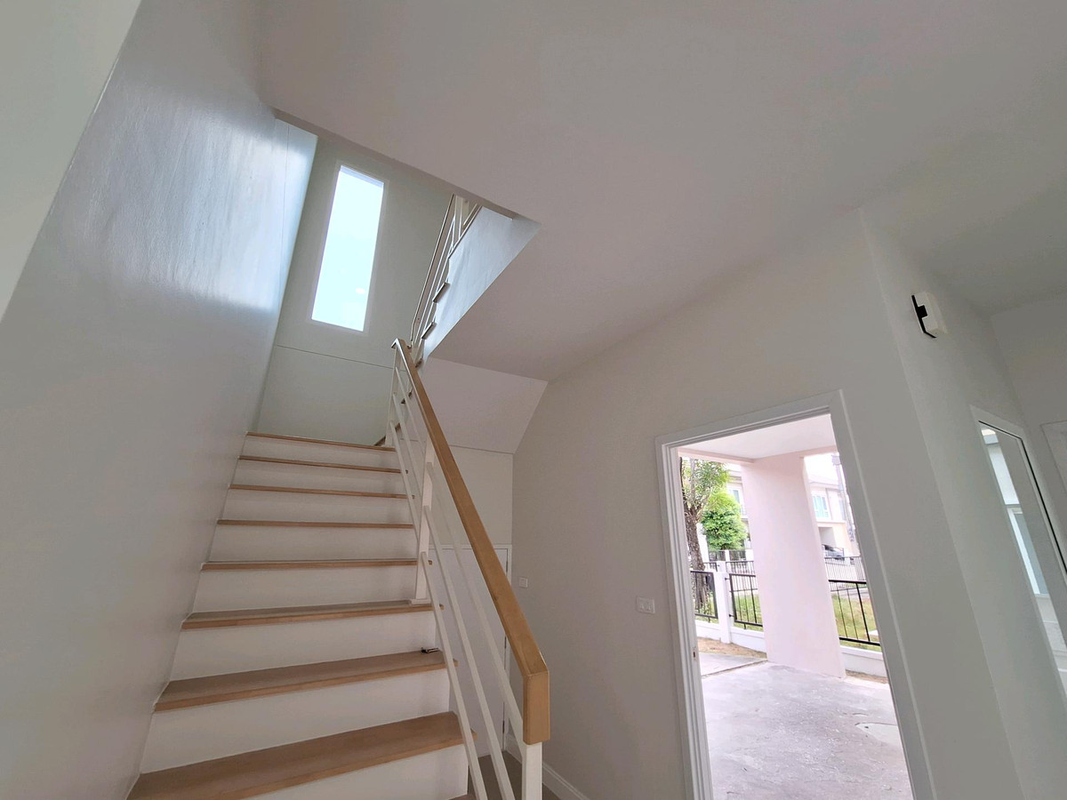 For SaleHouseRathburana, Suksawat : Single house for sale in Suksawat, beginning of the project, 50.4 sq m, 4 bedrooms, near Rama 3 | Q District Suksawat, there is a bedroom on the ground floor.