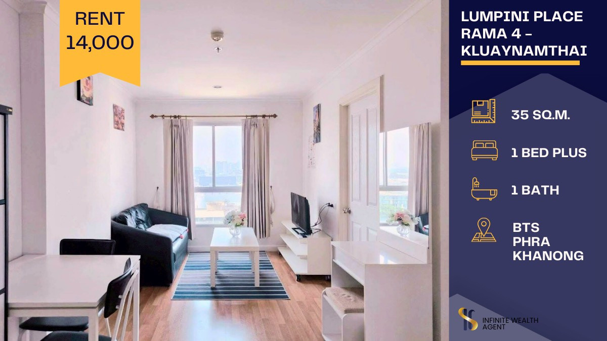 For RentCondoKhlongtoei, Kluaynamthai : ✨ Condo for Rent with a Beautiful View, Bright & Super Cozy! ✨ 📍 Lumpini Place Rama 4 - Kluaynamthai