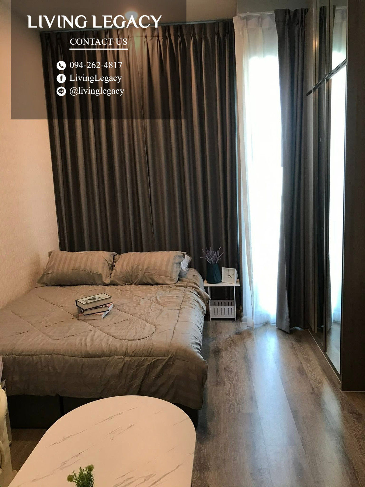 ให้เช่าคอนโดรามคำแหง หัวหมาก : T88C46 ให้เช่าคอนโด KnightsBridge Collage Ramkhamhaeng 22 ตร.ม. ชั้น 22 line id : @livinglegacy