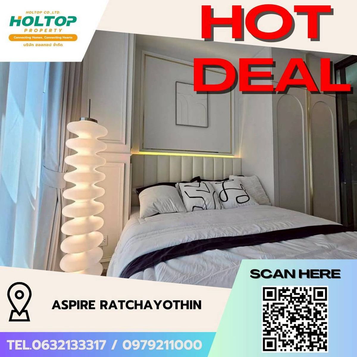 For RentCondoKasetsart, Ratchayothin : #L118🎉 180369 Condo for rent Aspire Ratchayothin  