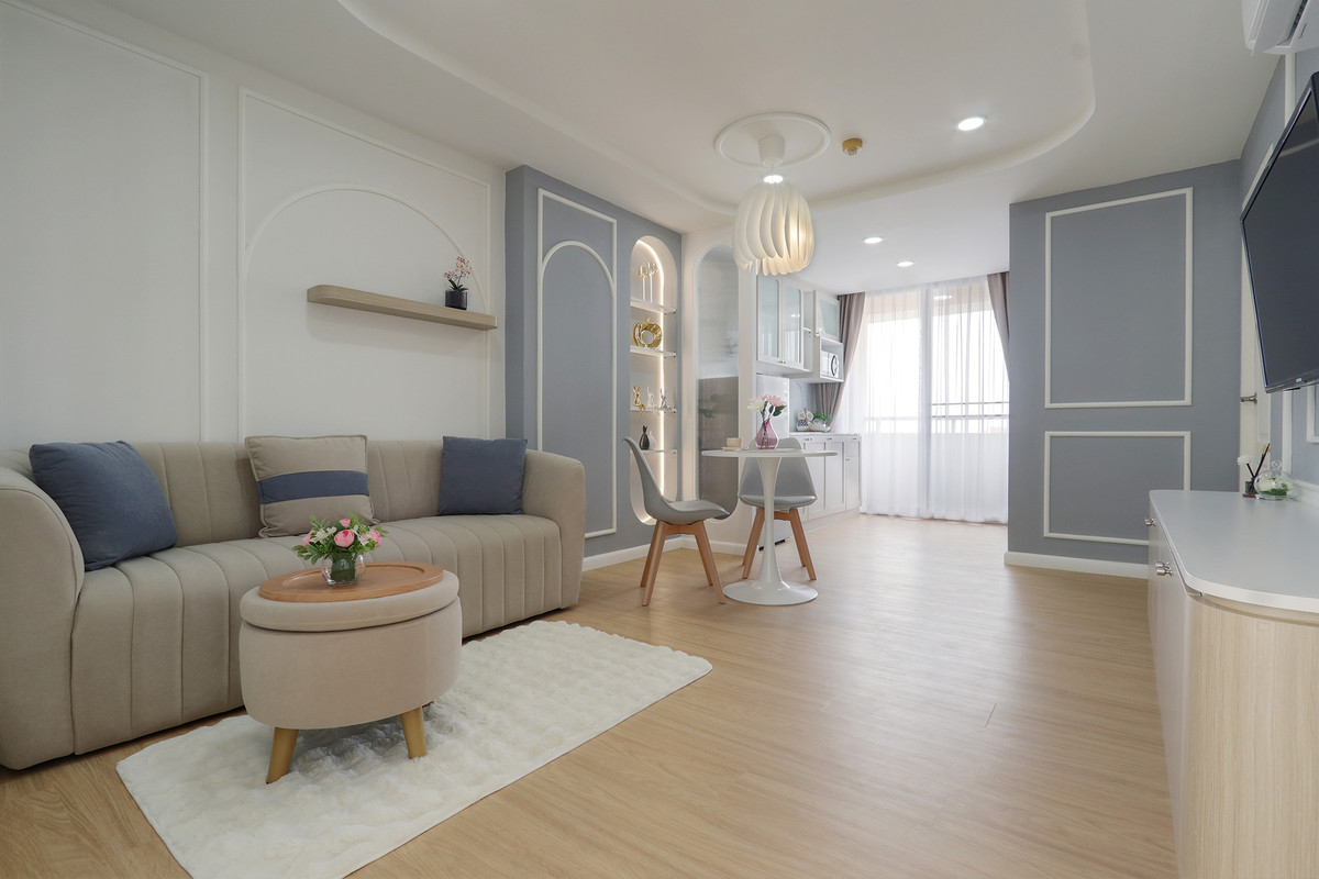 ขายคอนโดพัฒนาการ ศรีนครินทร์ : ห้องใหญ่ ตกแต่งใหม่บิวอินทั้งห้อง