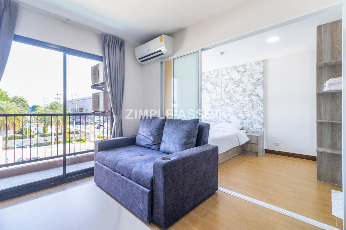 For RentSamut Prakan,Samrong : Line ID: @zimple_asset  Modern room apartment in Bang Phli, fully furnished with electrical appliances and great facilities Clean, secure, and conveniently located near shopping malls, community areas, and Bang Phli Industrial Estate.