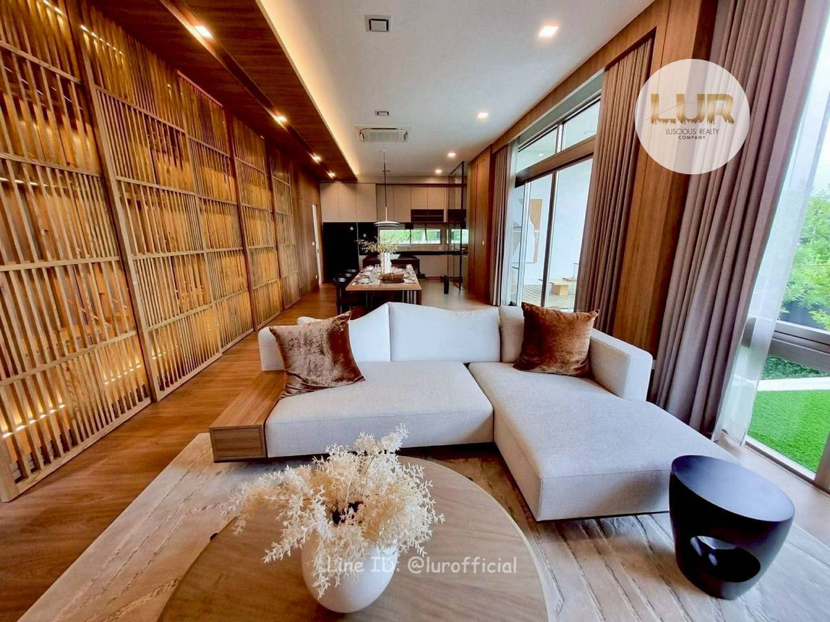 For RentHousePattanakan, Srinakarin : ✨ Luxury house for rent VIVE RAMA 9 ✨ 4 bedrooms, 4 bathrooms, usable area 324 sq m.