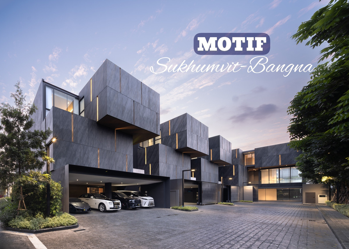 For SaleHouseBangna, Bearing, Lasalle : 🚩[𝐒𝐏𝐄𝐂𝐈𝐀𝐋 𝐔𝐍𝐈𝐓] 𝐌𝐎𝐓𝐈𝐅 Sukhumvit - Bangna, 3-story luxury detached house with private swimming pool. The usable area is over 500 sq m. The project has only 14 units. Make an appointment to visit the project at 095-424-3656 or add LINE from this phone numbe