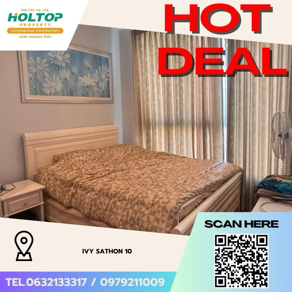 ให้เช่าคอนโดสาทร นราธิวาส : #Z5060💥 190369 🔥ให้เช่าคอนโด Ivy Sathon 10 