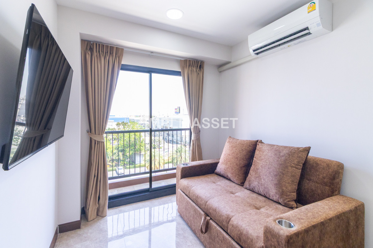 For RentSamut Prakan,Samrong : Line ID: @zimple_asset  Modern room apartment in Bang Phli, fully furnished with electrical appliances and great facilities Clean, secure, and conveniently located near shopping malls, community areas, and Bang Phli Industrial Estate.