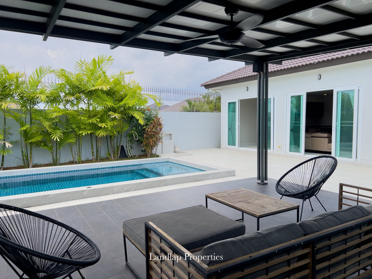 ให้เช่าพัทยา บางแสน ชลบุรี สัตหีบ : ให้เช่าบ้านเดี่ยวพัทยา พร้อสระว่ายน้ำส่วนตัว ระบบน้ำเกลือ บรรยากาศเงียบสงบ รายล้อมด้วยสวนสีเขียว ให้ความเป็นส่วนตัวสูง เหมาะสำหรับการอยู่อาศัยและพักผ่อนอย่างแท้จริง