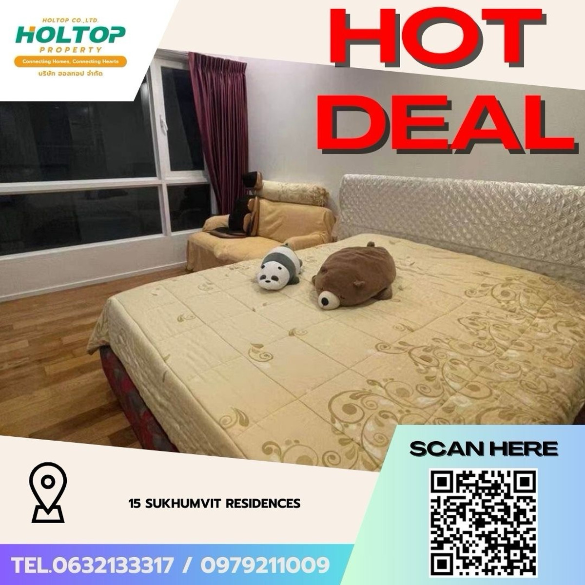 ให้เช่าคอนโดนานา : #Z5081💥 190369 🔥ให้เช่าคอนโด 15 Sukhumvit Residences