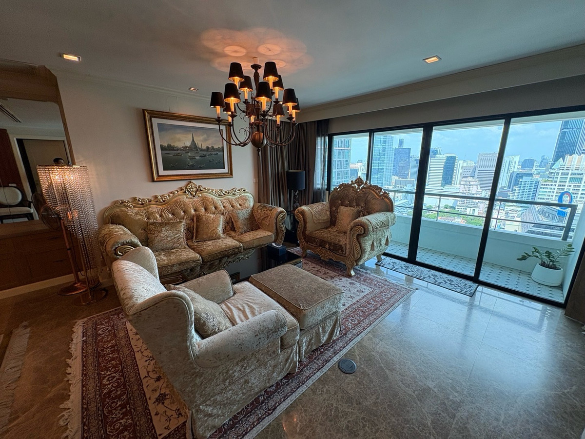 For RentCondoSathorn, Narathiwat : 🔥Rent 3BR 4BR + 1 Maid🔥223sqm🔥Floor33🔥85,000/month🔥Never rent before🔥