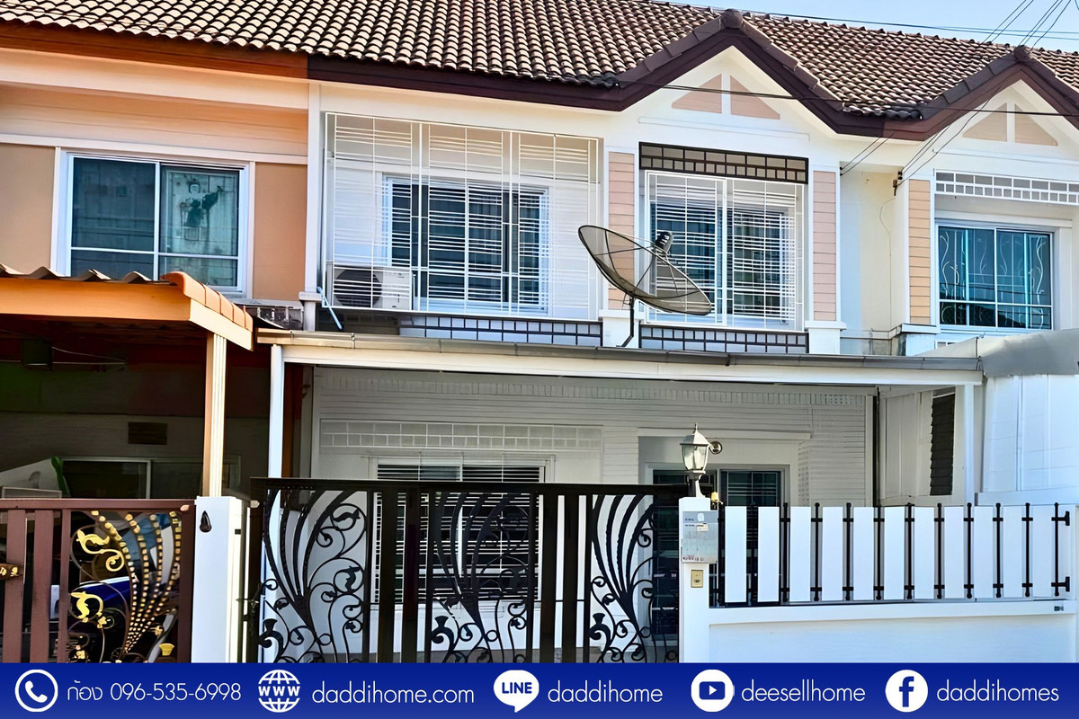 ขายทาวน์โฮมพระราม 2 บางขุนเทียน : ขายทาวน์เฮ้าส์ สินทวี เทียนทะเล รีโนเวทใหม่ 24 ตารางวา ราคาถูกที่สุด