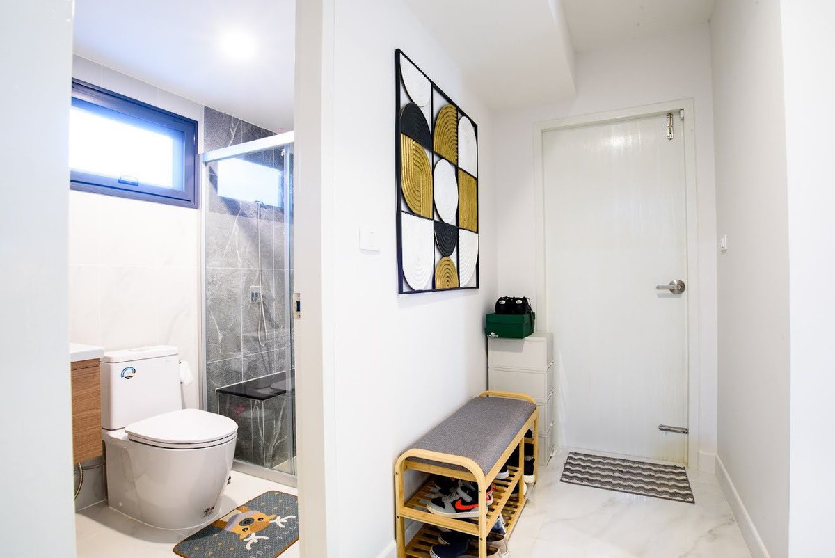 For SaleHousePattaya, Bangsaen, Chonburi : Supalai Park Ville Pattaya for sale | 2-story detached house, wide area, with furniture.