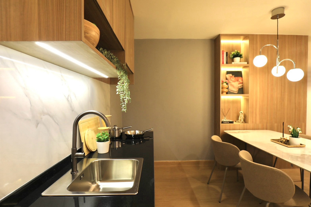 ขายคอนโดพัฒนาการ ศรีนครินทร์ : คอนโด เดอะ ทรีโอ การ์เด้น ศรีนครินทร์38
1 นอน 1 น้ำ ส่วนกลางเพียง 20 บาท/เดือน
ขนาด 54.21 ตรม. ชั้น 