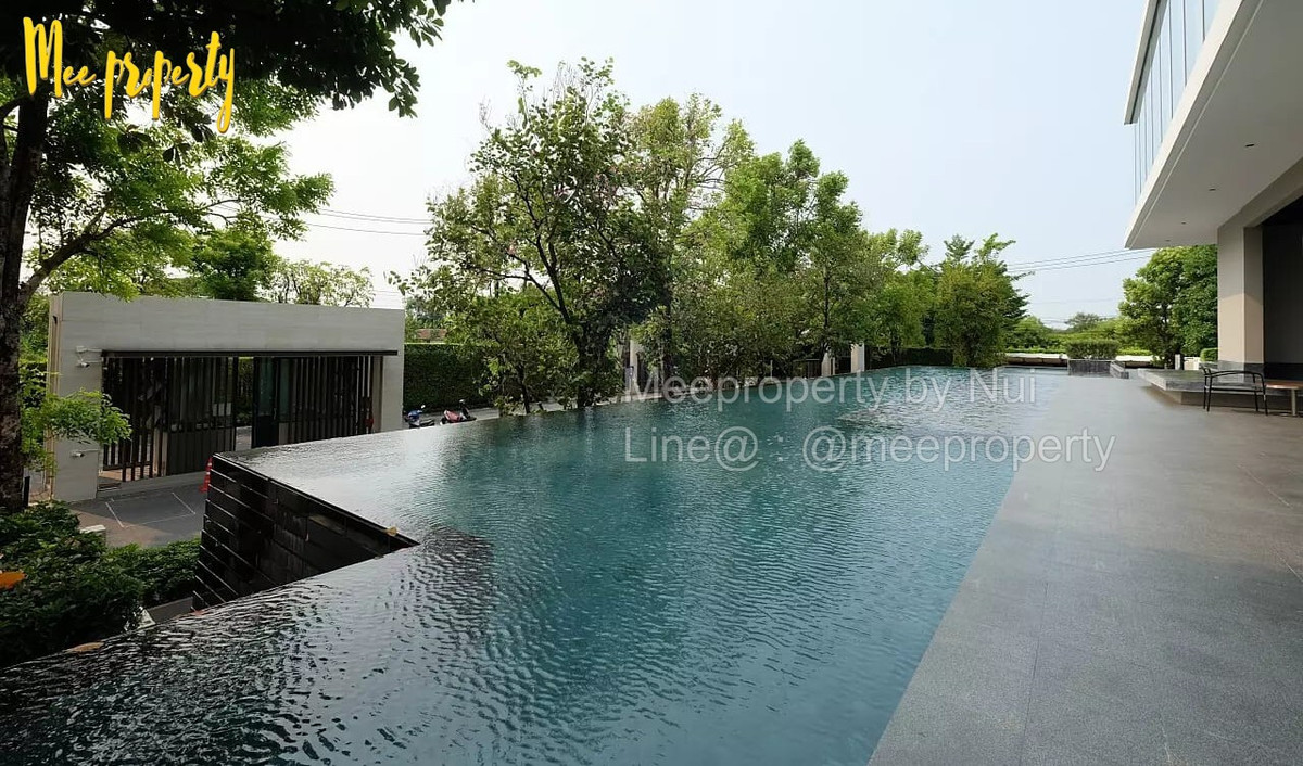 For RentHousePattanakan, Srinakarin : For rent, 3-story detached house, AQ ARBOR Suan Luang Rama 9, fully furnished. 🔥🔥In front of the garden, the best location in the project.   Single house project Three floors of luxury Premium level, modern style ME-046