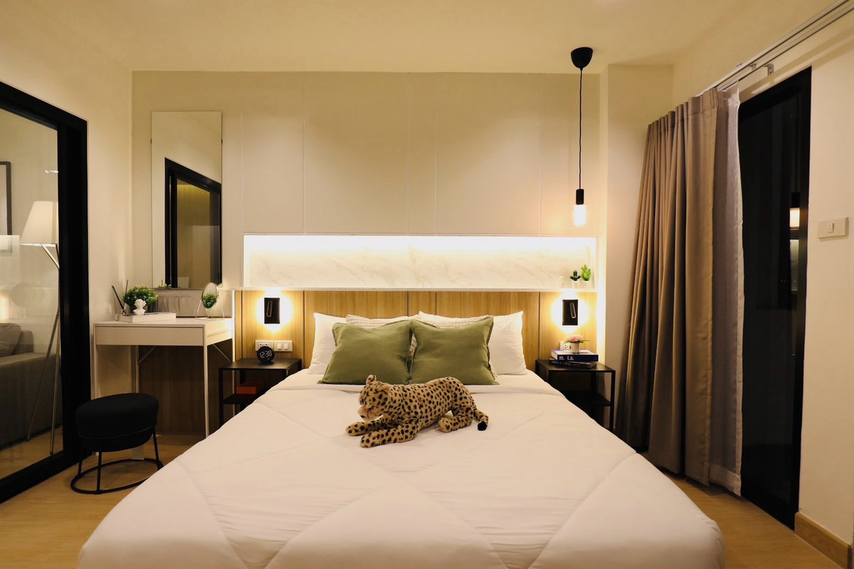 ขายคอนโดพัฒนาการ ศรีนครินทร์ : คอนโด เดอะ ทรีโอ การ์เด้น ศรีนครินทร์38
1 นอน 1 น้ำ ส่วนกลางเพียง 20 บาท/เดือน
ขนาด 54.21 ตรม. ชั้น 