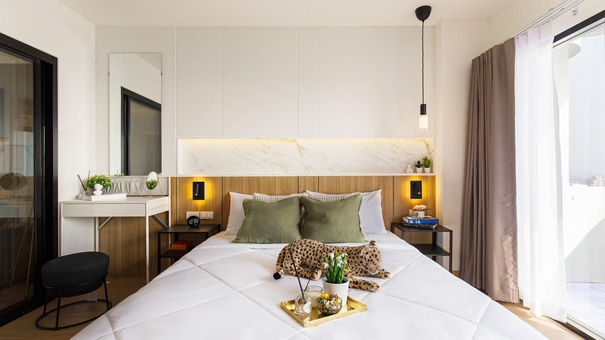 ขายคอนโดพัฒนาการ ศรีนครินทร์ : เดอะ ทรีโอ การ์เด้น✅ คอนโดรีโนเวทใหม่ ใกล้ MRT 150 ม. ห้องใหญ่ วิวสวน พร้อมอยู่ ✅