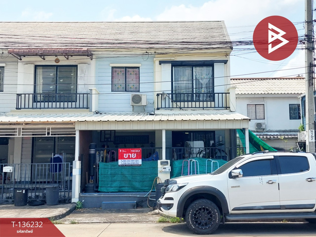 For SaleTownhomeLadkrabang, Suwannaphum Airport : Townhouse for sale behind the edge Pruksa Village 58, Lat Krabang-Suvarnabhumi, Samut Prakan
