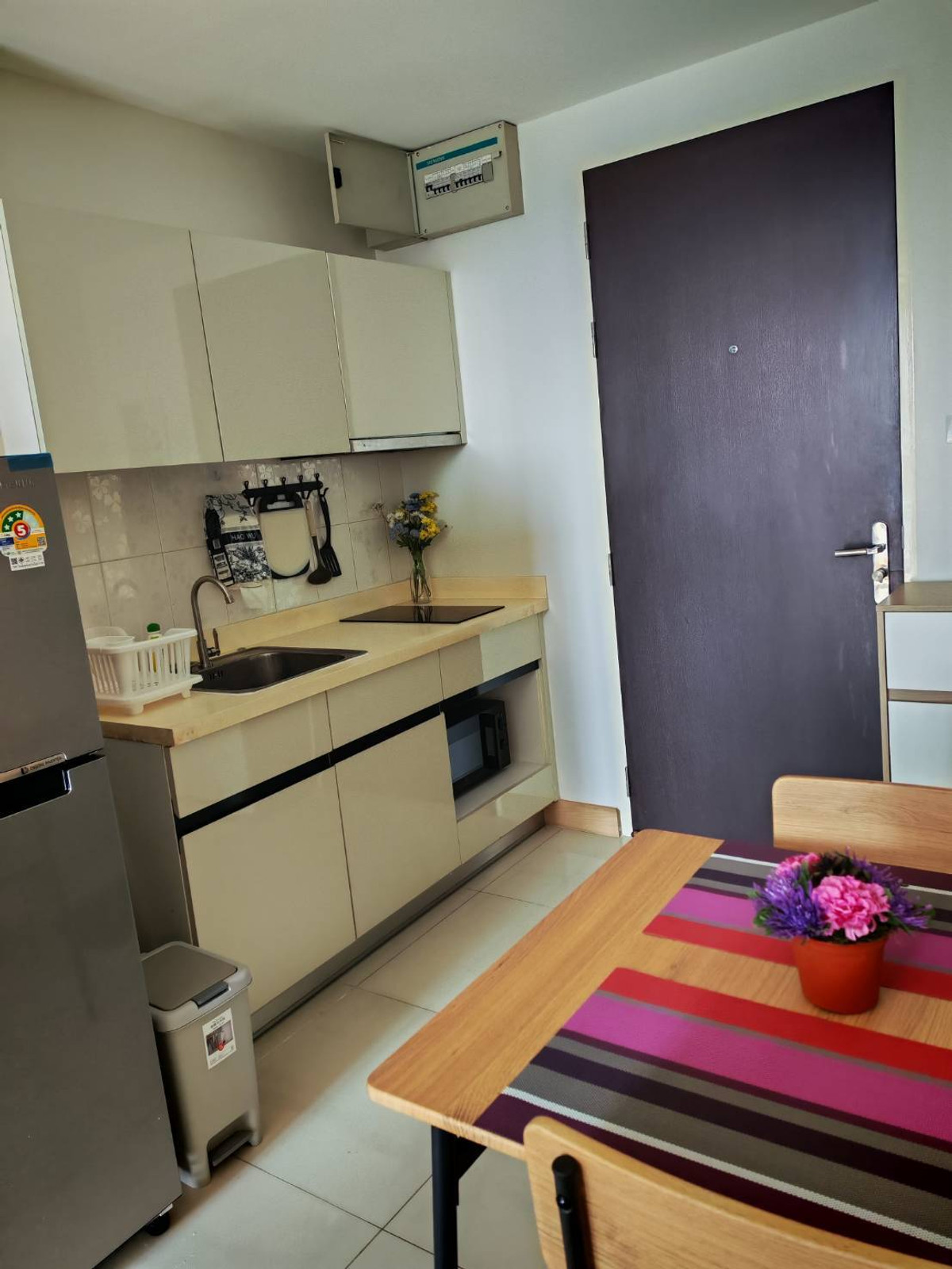 For RentCondoOnnut, Udomsuk : ✨ For rent The president Sukhumvit 81, beautiful room, very livable, very good price, fully furnished.