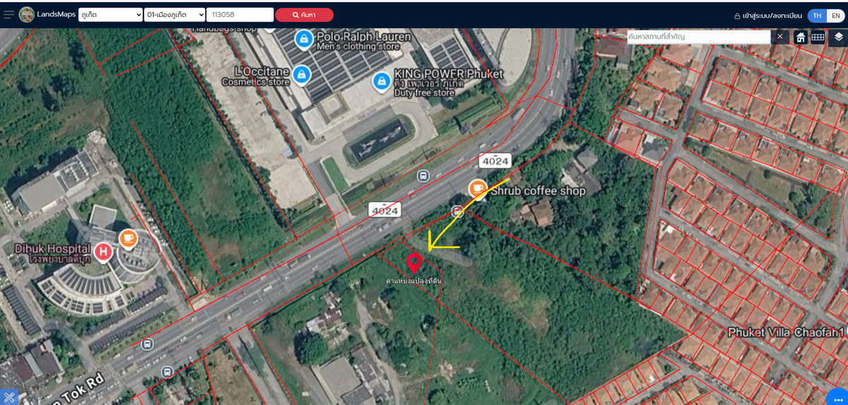 For SaleLandPhuket : 📢 Beautiful plot of land for sale. High potential location in the heart of Phuket, opposite King Power Phuket.