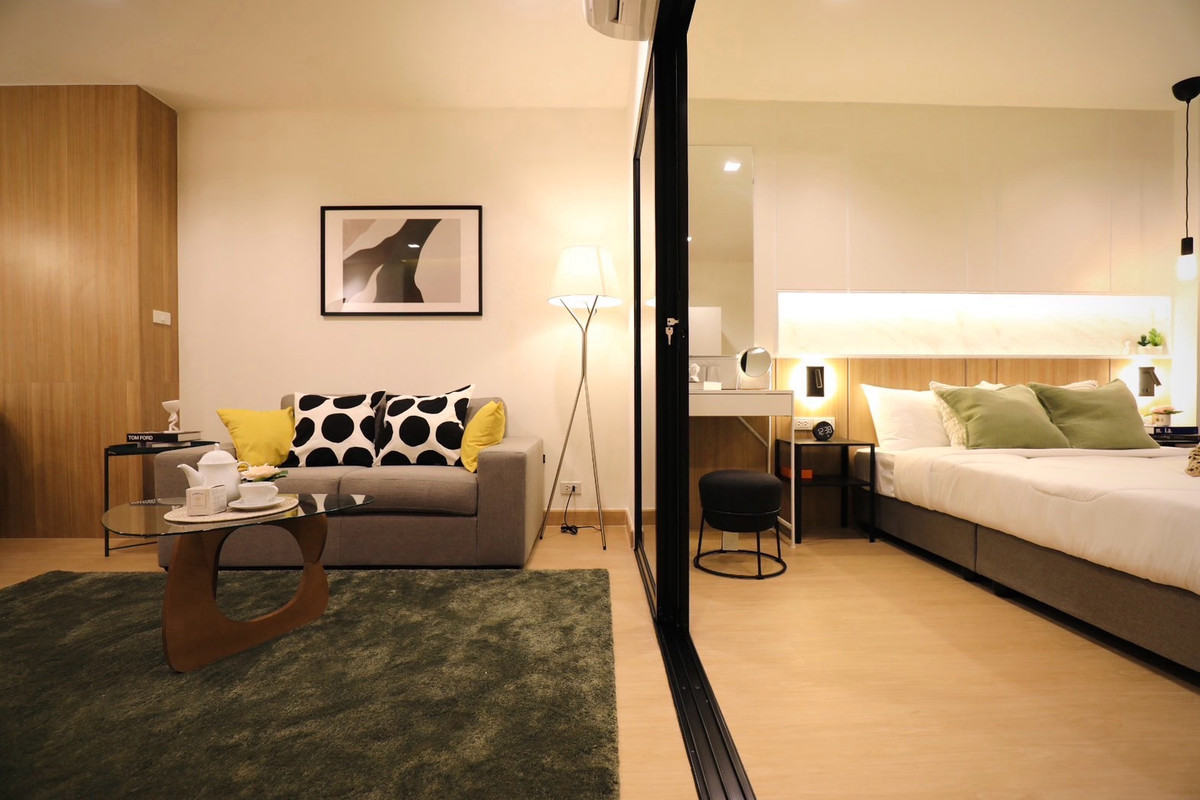 ขายคอนโดพัฒนาการ ศรีนครินทร์ : คอนโด เดอะ ทรีโอ การ์เด้น ศรีนครินทร์38
1 นอน 1 น้ำ ส่วนกลางเพียง 20 บาท/เดือน
ขนาด 54.21 ตรม. ชั้น 