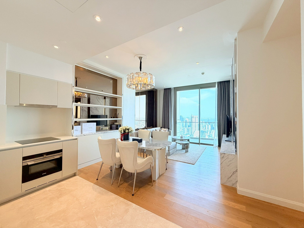 For RentCondoWongwianyai, Charoennakor : Super luxury condo for rent near BTS Charoen Nakhon ✨ Magnolias Icon Siam ✨2 bedrooms, fully furnished, high floor, Chao Phraya River view.