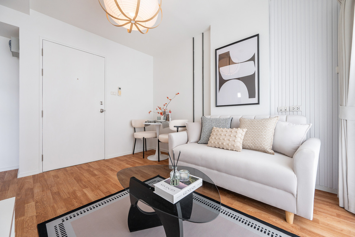 For SaleCondoLadkrabang, Suwannaphum Airport : K-6821 Corner room, newly decorated, near Suvarnabhumi Airport, Condo for sale, Lumpini On Nut, Lat Krabang 2, ready to move in.