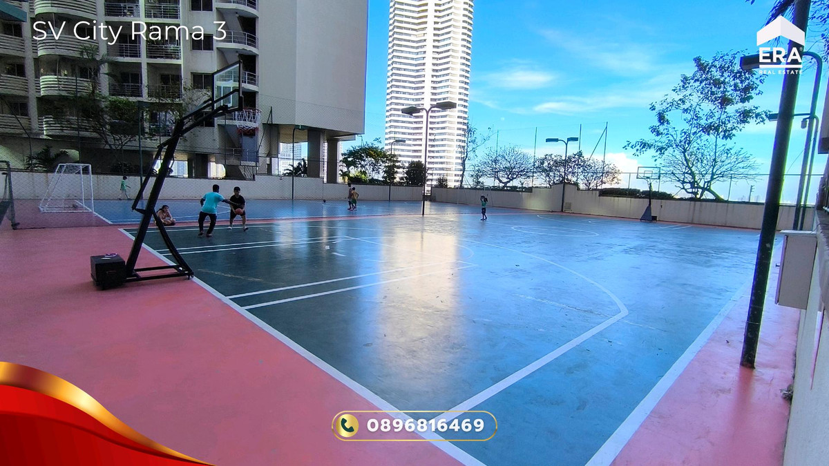 For SaleCondoRama3 (Riverside),Satupadit : Condo for sale SV City Rama 3, 18th floor, Building 8, beautiful view, see the Chao Phraya River and KingBridge Tower, room 2 Bed 1 Bath, good condition, ready to move in, SV City Rama 3 Condo for Sale.